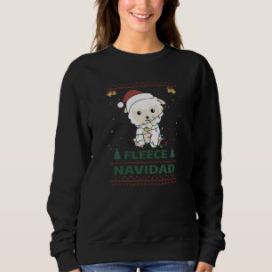 Sudadera Fleece Navidad - Cute Christmas Sheep Funny Pun