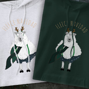 Sudadera 'Fleece Navidad' Divertido Chiste Pun Cartoon Ovej