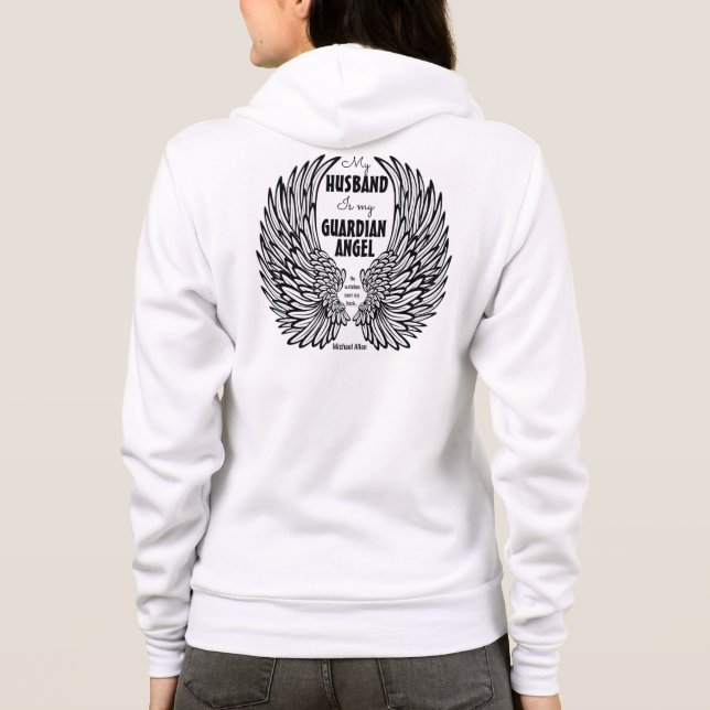 Sudadera Fleece personalizada Zip Hoodie/Angel Wings (Reverso)