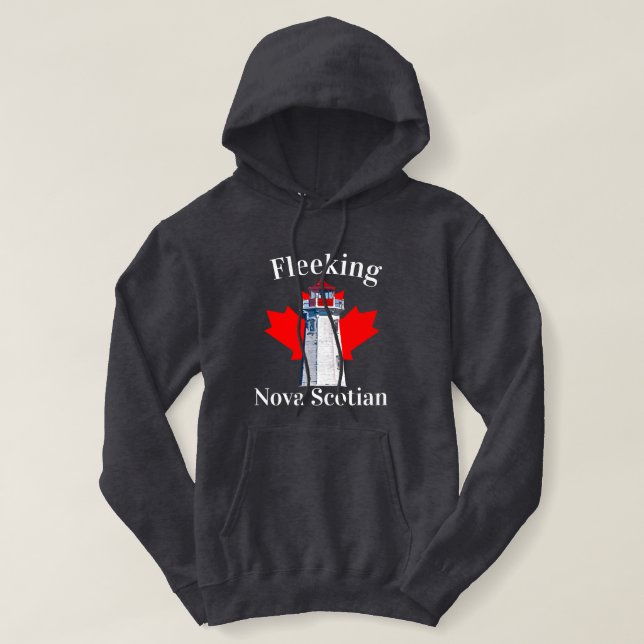 Sudadera Fleeeing New Scotian Halifax Dartmouth Lighthouse (Diseño del anverso)