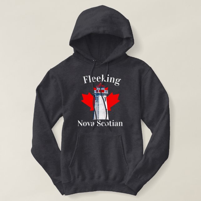 Sudadera Fleeeing New Scotian Halifax Dartmouth Lighthouse (Diseño del anverso)