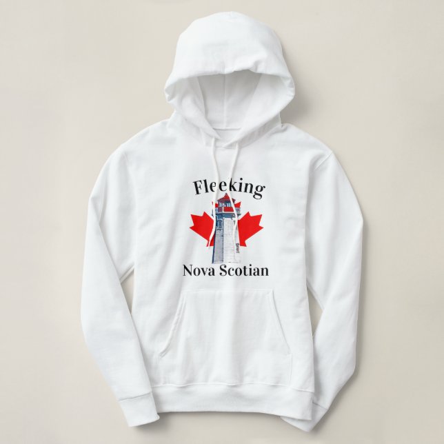 Sudadera Fleeeing New Scotian Halifax Dartmouth Lighthouse (Diseño del anverso)
