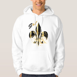 Sudadera Fleur de Lis negro y dorado