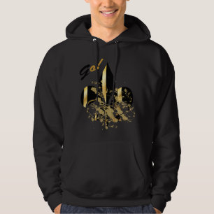 Sudadera Fleur de Lis negro y oro