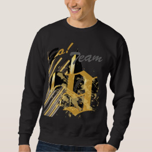 Sudadera Fleur de Lis negro y oro