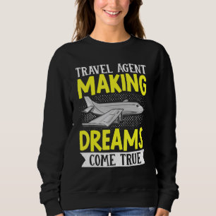 Sudadera Flight Vacation Trip Travel Agent Making Dreams Co