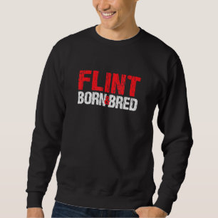 Sudadera Flint Nació Y Bred Michigan Hometown Mi Home Stat