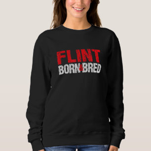 Sudadera Flint Nació Y Bred Michigan Hometown Mi Home Stat