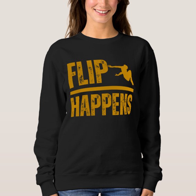 Sudadera Flip happens Parkour Fun Hobby Sport (Anverso)