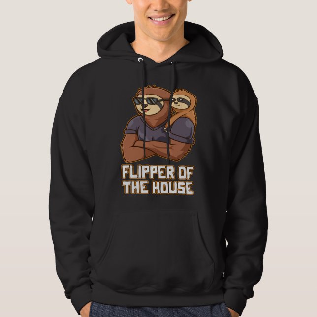 Sudadera Flipper of the House Daddy Hard Work Dad Dedicatio (Anverso)