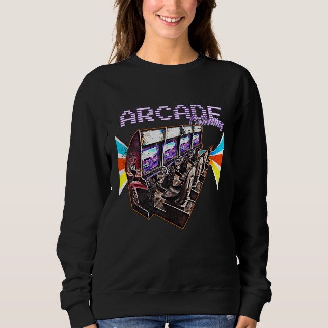 Sudadera Flipper Pinball Retro Gamer Arcade Machine Game (Anverso)