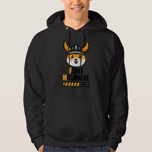 Sudadera Floki Inu Millionaire Hodl Floki Inu (Anverso)