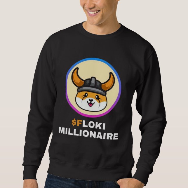 Sudadera Floki Millionaire Floki Inu Token Coin Crypto Hodl (Anverso)