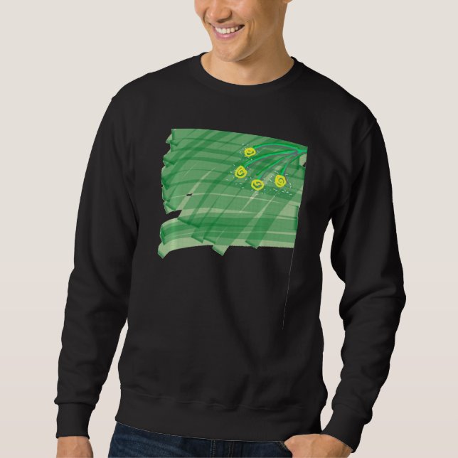 Sudadera Flor abstracta (Anverso)