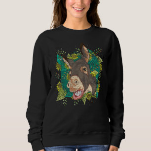 Sudadera Flor amarilla Granja de girasol animal híppie burr