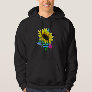 Sudadera Flor amarilla hippie 80 Vaporwave Aesthetic Sunf