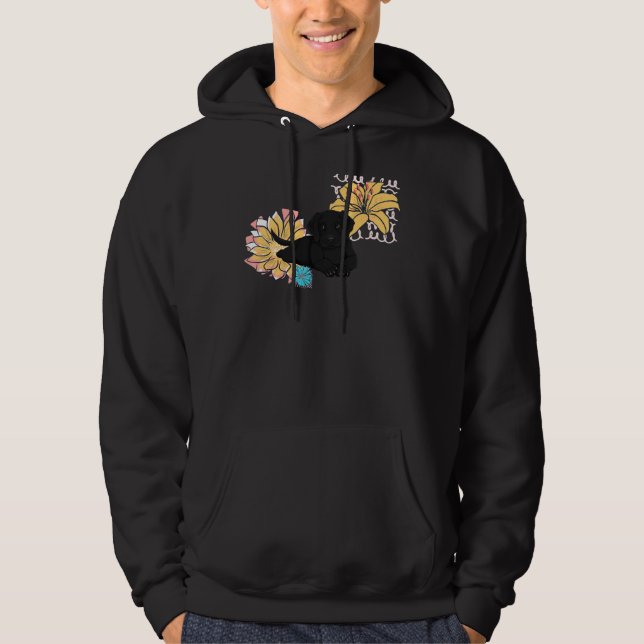 Sudadera Flor Amarilla Labrador (Anverso)