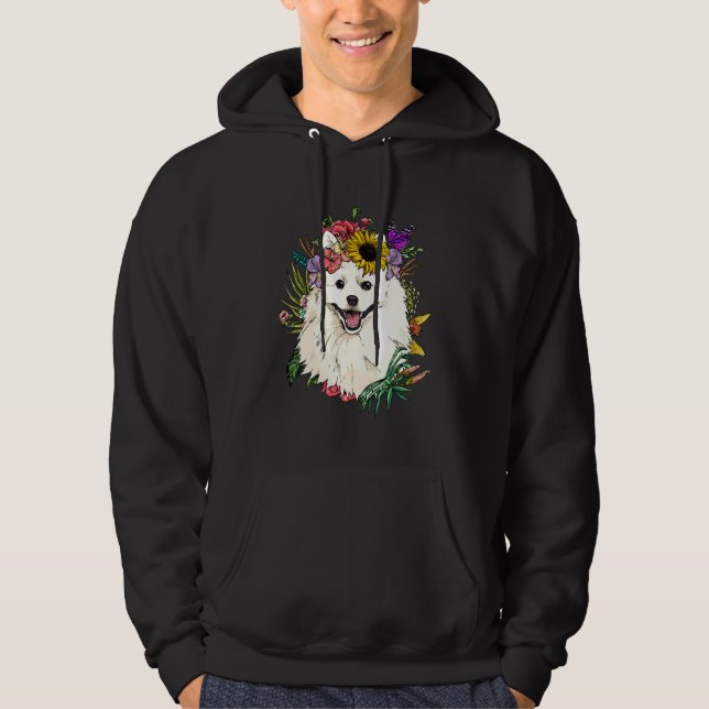 Sudadera Flor Americano Esquimal Botánico Planta Flor Masco (Anverso)