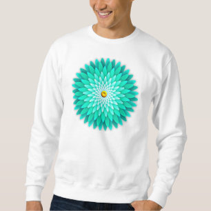 Sudadera Flor azul Mandala-68566