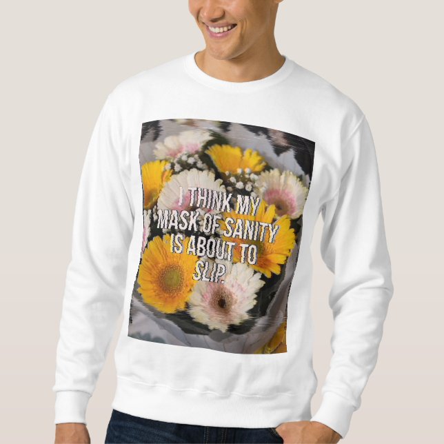 Sudadera Flor con cita (Anverso)