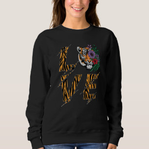 Sudadera Flor de amor del tigre de Bengala