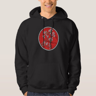 Sudadera Flor de cerezo Bandera solar japonesa Árbol de Sak