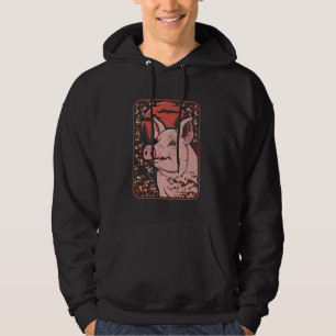 Sudadera Flor de cerezo Moon Cerdo Ganadería - Granja