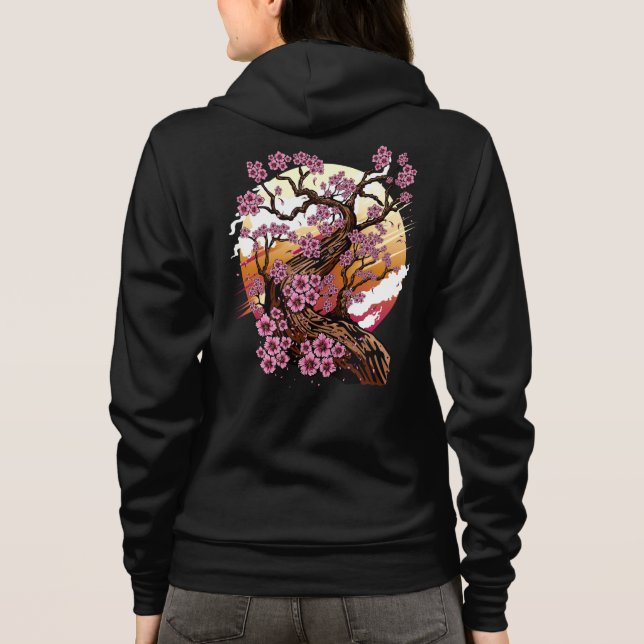 Sudadera Flor de cerezo salvaje (Reverso)