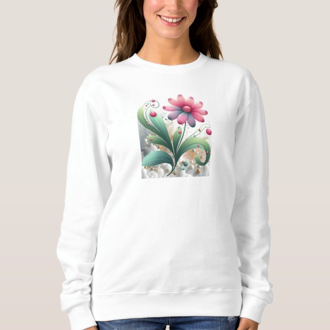 Sudadera Flor de Fantasía en Crecimiento  (Anverso)