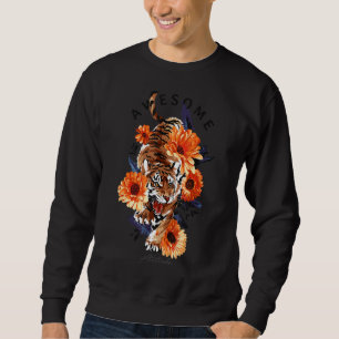 Sudadera Flor De Flor De Cerezo Japonesa De Tigre Vintage P