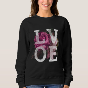 Sudadera Flor De Flor De Flor Con Hojas Gardeni
