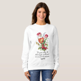 Sudadera Flor De Flor De Hierro De Dios Verso De Biblia