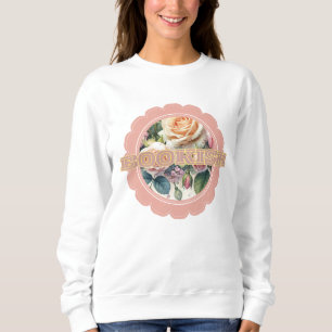 Sudadera Flor de follaje con estilo libresco