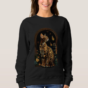Sudadera Flor de gato bengalí
