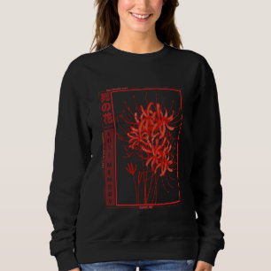 Sudadera Flor de lirio de araña japonesa amante del anime e