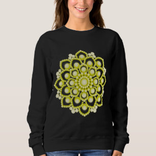 Sudadera Flor de Mandala amarilla