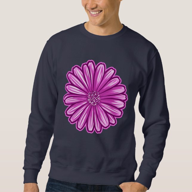 Sudadera Flor de margarita africana, Ilustracion realista (Anverso)
