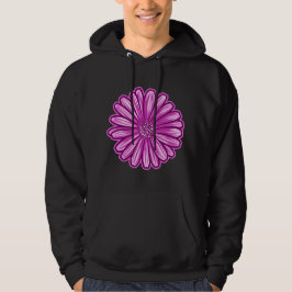 Sudadera Flor de margarita africana, Ilustracion realista