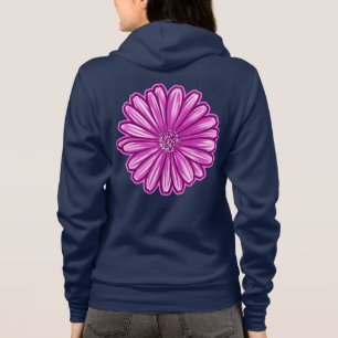 Sudadera Flor de margarita africana, Ilustracion realista