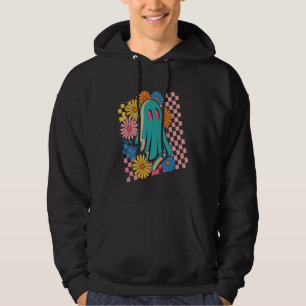 Sudadera Flor de neón de moda Halloween fantasma