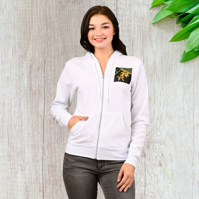 Sudadera Flor de orquídea amarilla Tropical Botánica (Subido por el creador)
