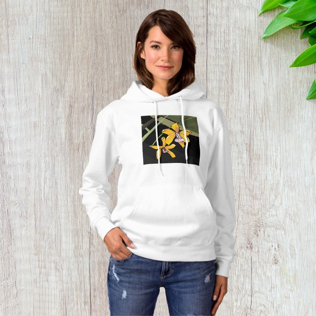 Sudadera Flor de orquídea amarilla Tropical Botánica (Subido por el creador)