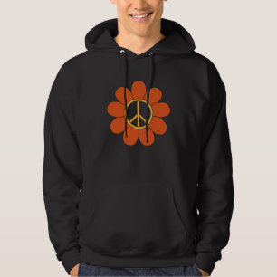 Sudadera Flor de signo de paz Hippie