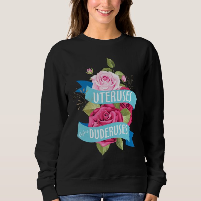 Sudadera Flor de útero mate (Anverso)
