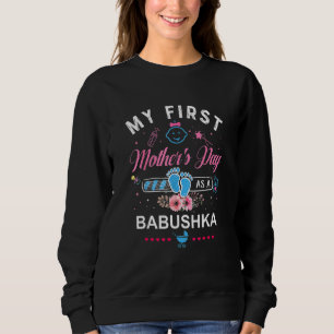 Sudadera Flor en el primer día de mi madre como madre de Ba