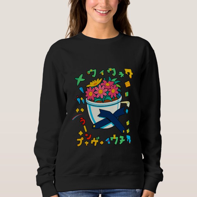 Sudadera Flor feliz (Anverso)