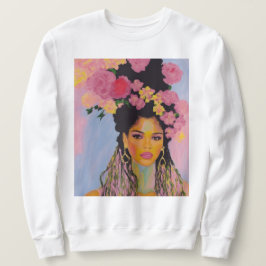 Sudadera Flor Femenina Suave
