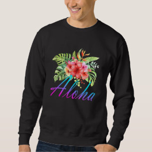 Sudadera Flor Hawái Cute Aloha