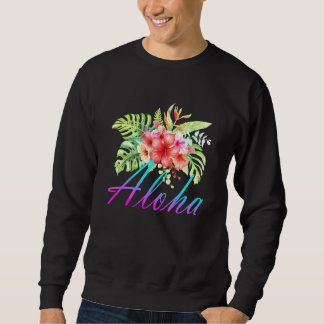 Sudadera Flor Hawai de las islas Hawai de Aloha
