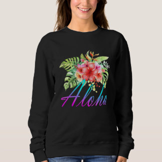 Sudadera Flor Hawai de las islas Hawai de Aloha